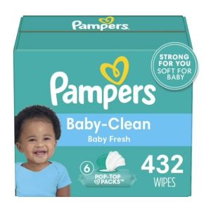 Pampers Baby Fresh Baby Wipes Scented, 3-Pack 216 Wipes (Select for More Options)